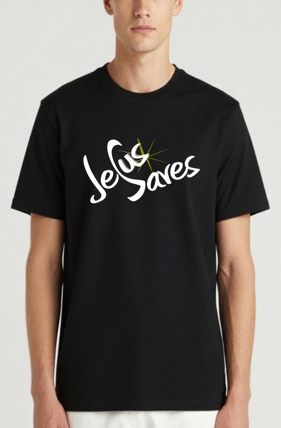 Jesus Saves Christian Men's T-shirt
